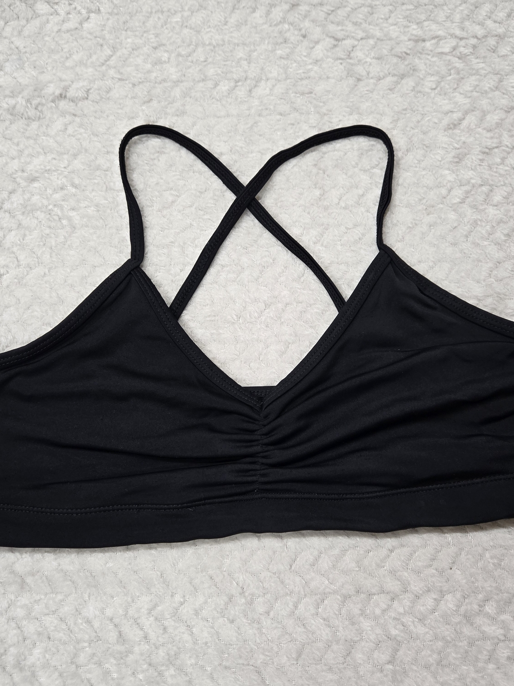 Handful Strappy Black Sports Bra Size Small *Missing Padded Inserts